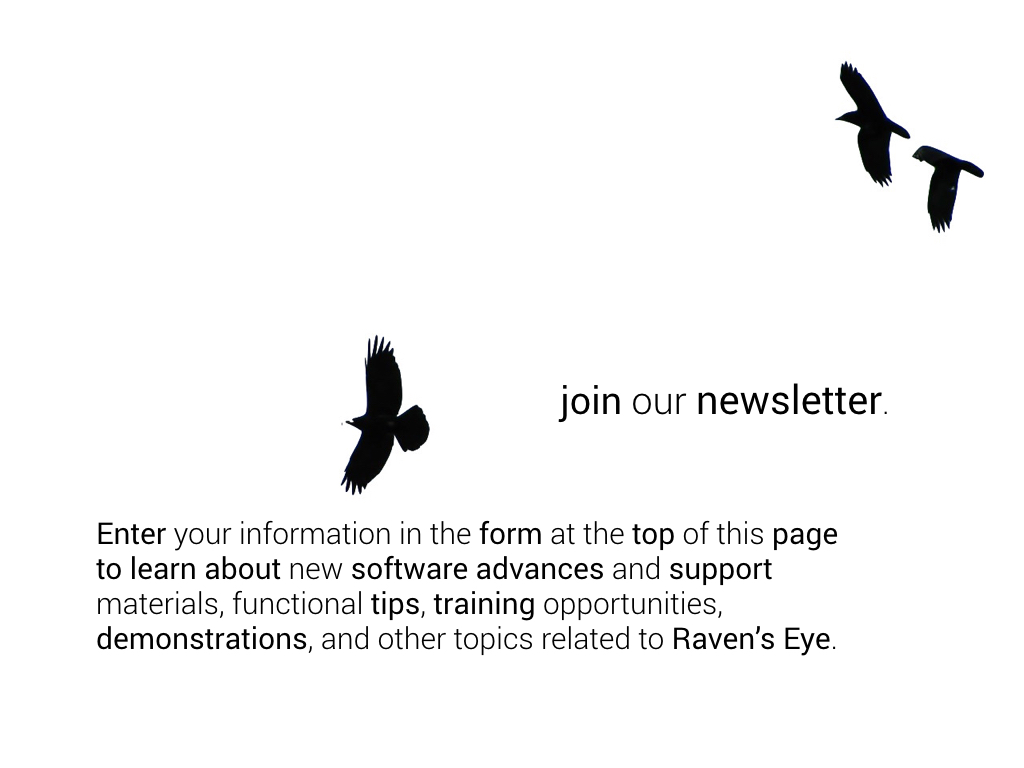 Sign up for our emailed newsletter to receive news about software advances and other valuable information