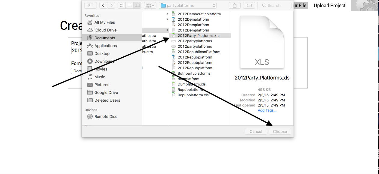 Upload your file from any navigable folder on your computer, phone, tablet, or cloud